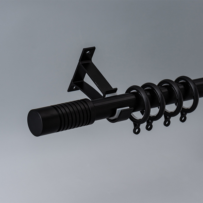 Moda gruesa de carga durable aleación de aluminio varilla romana de lujo cortina pista mudo Luz de lujo cortina varilla Romana