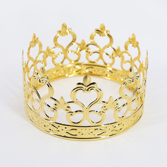 Birthday cake crown baking decoration dessert festival decoration new iron crown foreign trade decoration supplies
