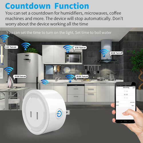 Tuya wifi smart socket Japanese plug can be used for voice control timing of domestic two-plug AI speakers