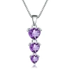 Organic crystal necklace with amethyst