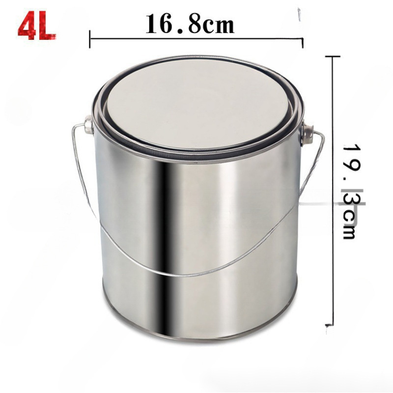 沥青取样桶留样铁罐手提油漆桶带盖铁桶分装密封罐子铁皮桶圆桶