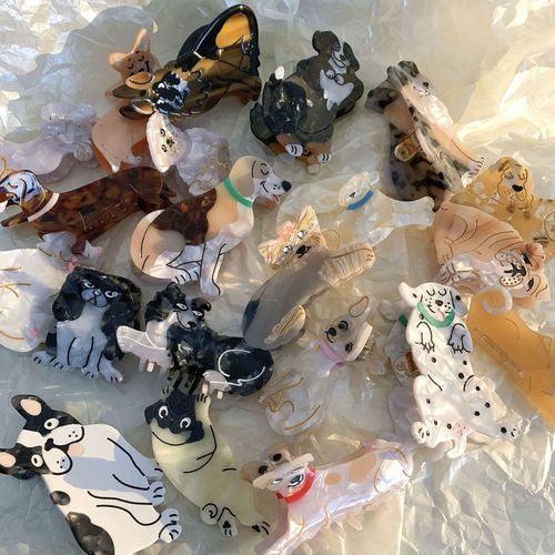 French coucou suzette same style acetic acid animal gripper niche personality cartoon hairpin ins hair accessories for women