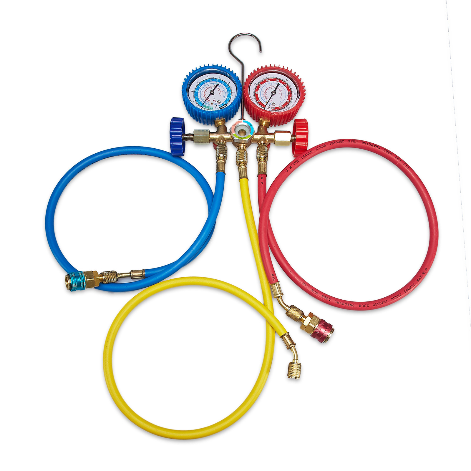 铜阀体汽车加氟表R12 R22 R410冷媒表组 空调检修表3CFM