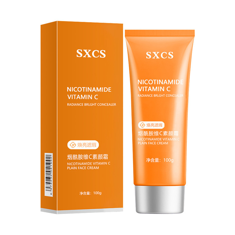 [Entrega dentro de las 48 horas] La nicotinamida de Suxiuchen Vitamina C Crema de maquillaje de larga duración, impermeable y resistente al sudor