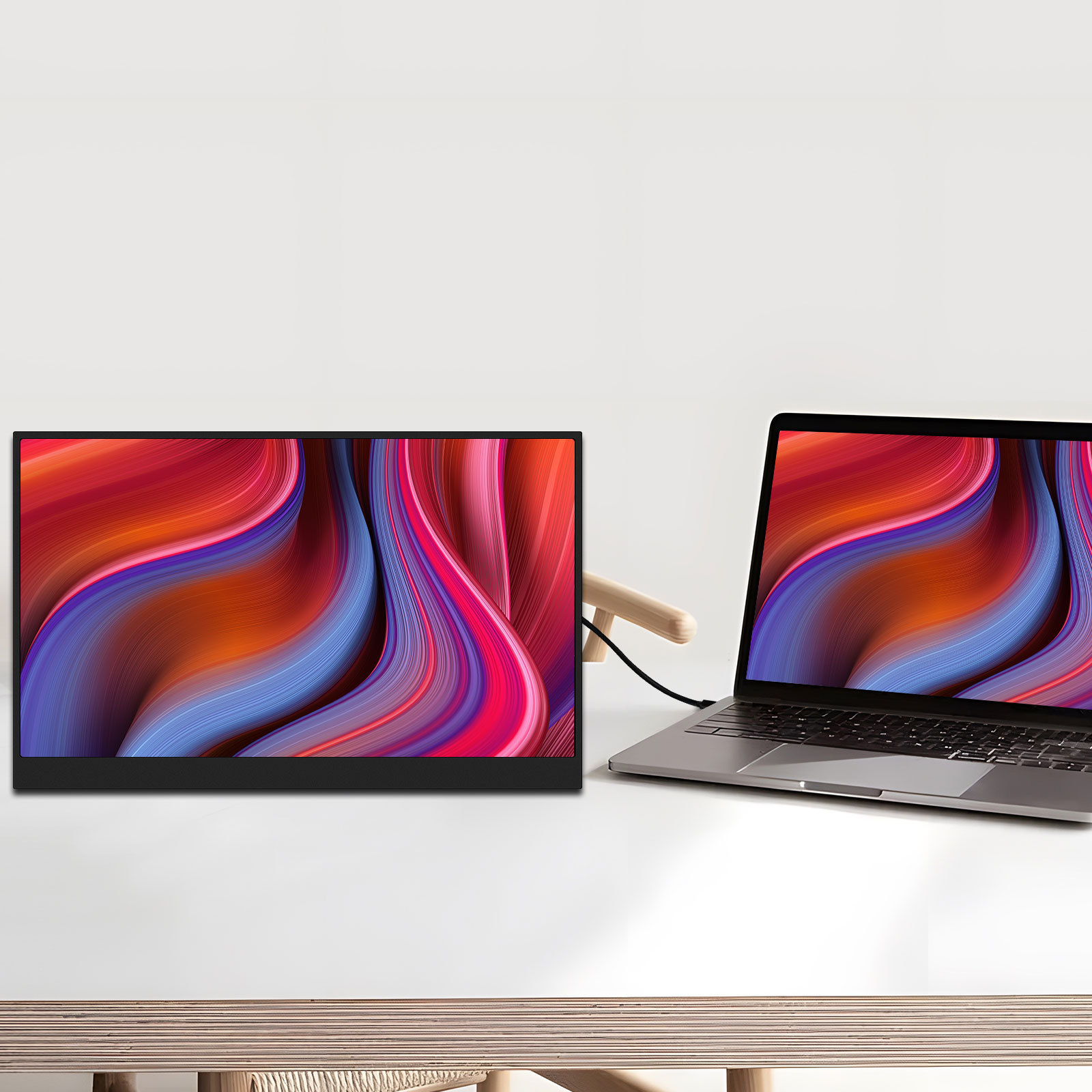 New portable display 18.5 inch HD 100hz mobile phone notebook ps5switch outside the host