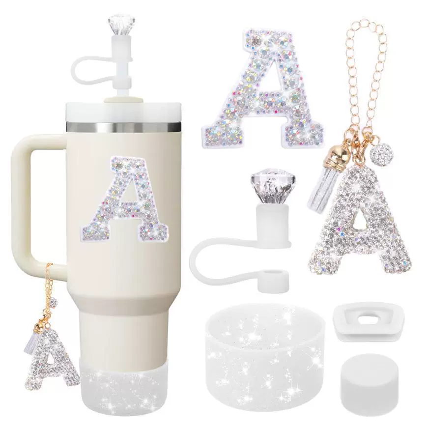 Набор украшений для Кубка Стэнли, 26 английских букв, набор аксессуаров для Кубка Стэнли, инициалы для чашки воды 30/40 унций