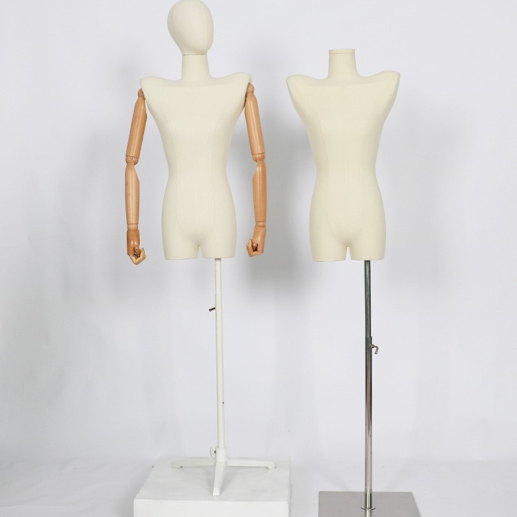 Tienda de ropa de mujer encogimiento de hombros modelo accesorios plataforma de medio cuerpo femenino modelo de hombro plano soporte de exhibición de ventana de hombro image 6