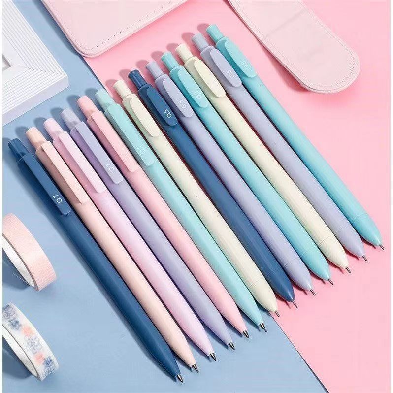 Morandi Solid Color Mechanical Pencil0.5/0.7 Student-free Sharpening Pencil With Eraser Children's Stationery Prizes