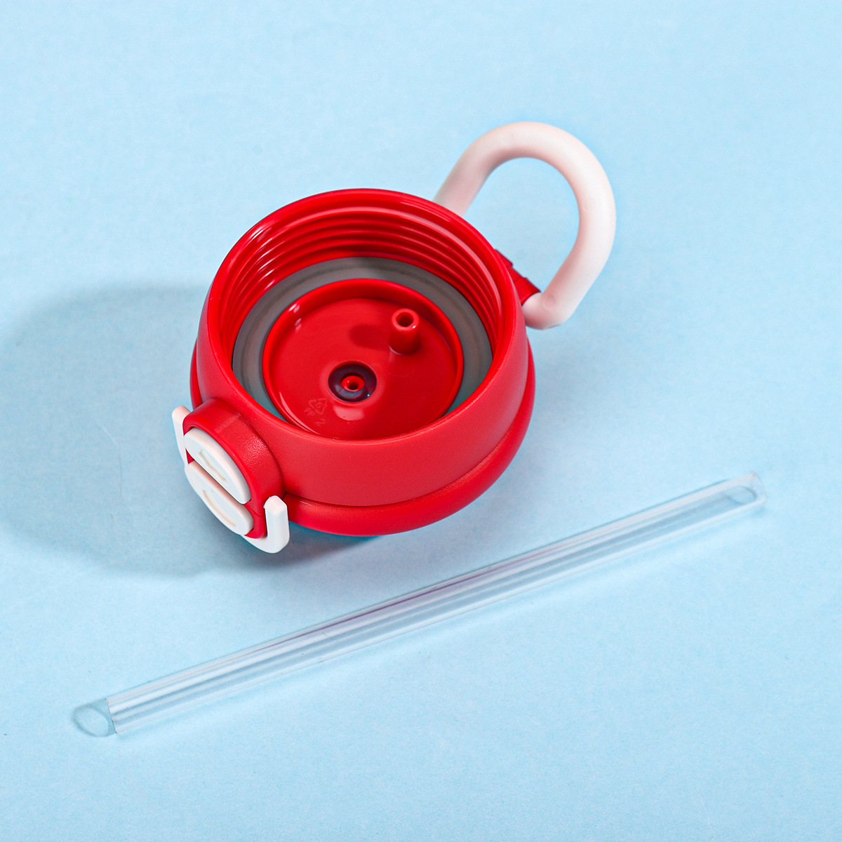 Gourde enfant inox avec paille et motif dessin animé_voghion.com