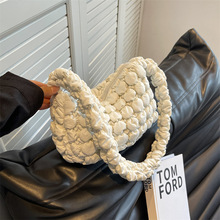 褶皱云朵包韩国肩腋下泡泡包百搭休闲小众单肩手提时尚女包批发 ( 5個から購入可能 )