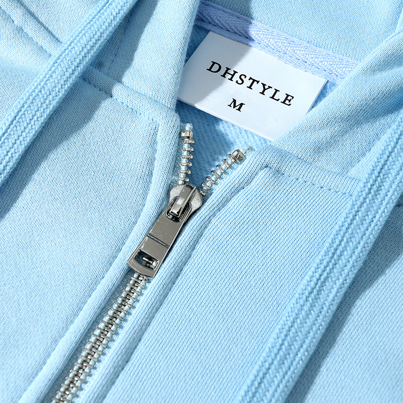 380G gran anillo antiestático vestido de hombro cardigan chaqueta con cremallera con chaqueta encapuchada logotipo personalizado ropa de trabajo