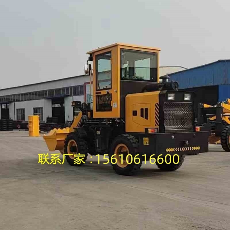 1吨2吨四d轮座驾式装卸车建筑工地装土装沙装载机 农用养殖小铲车