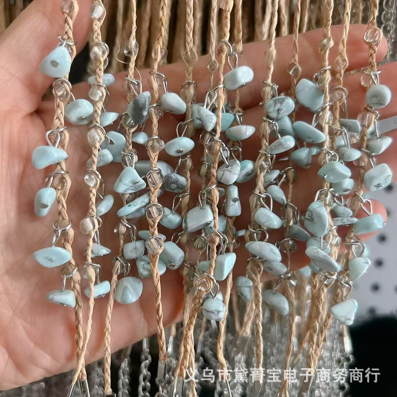파란색