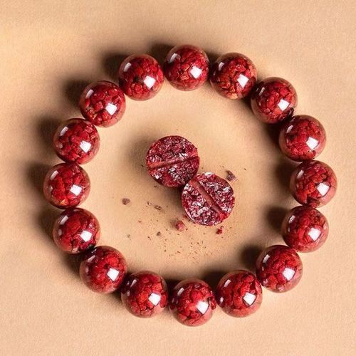 Raw ore high content crystal sand ball bracelets for men and women cinnabar and purple gold sand bracelets jewelry live supply wholesale