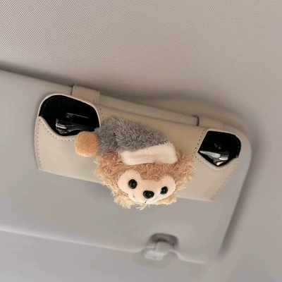Visor Storage Box Car Sunglasses – Car Glasses Clip/Bill Clip - glasses-case-gray-duffy