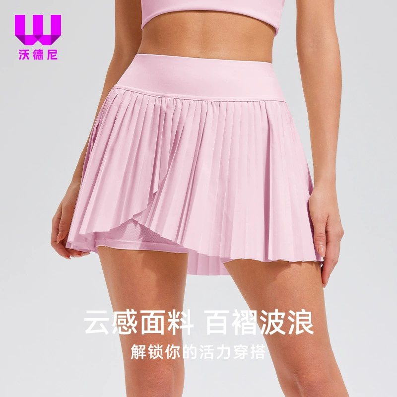 Теннисные юбки с высокой талией Женские спортивные юбки Орган плиссирован