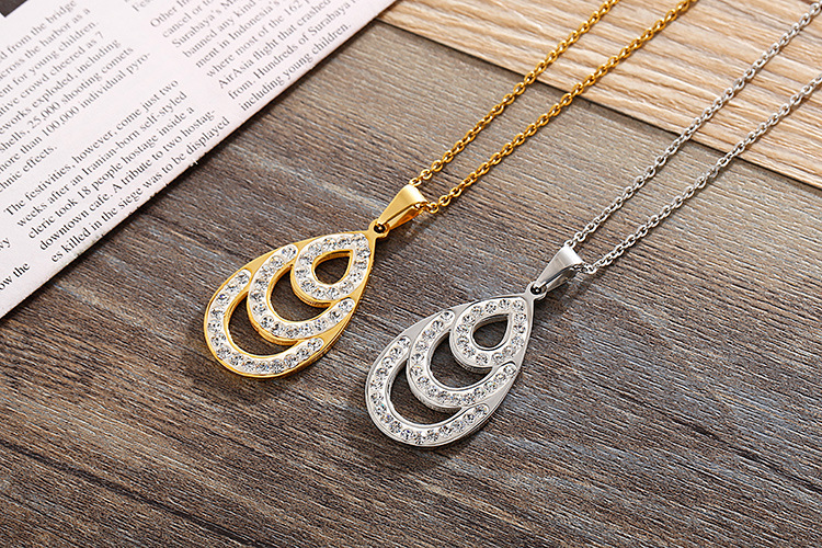 12g Weight Vacuum Plating Gold Plating Process 18K Gold Plated Plating Material Wedding, Travel Occasion Titanium Steel Material Women'S Gender Fashion Style Fashion 18K Gold Plated Titanium Steel Wholesale 4