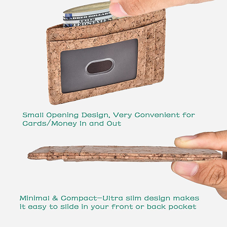 外贸创意新款环保卡套 软木卡包RFID防消磁卡夹 银行信用卡套卡夹