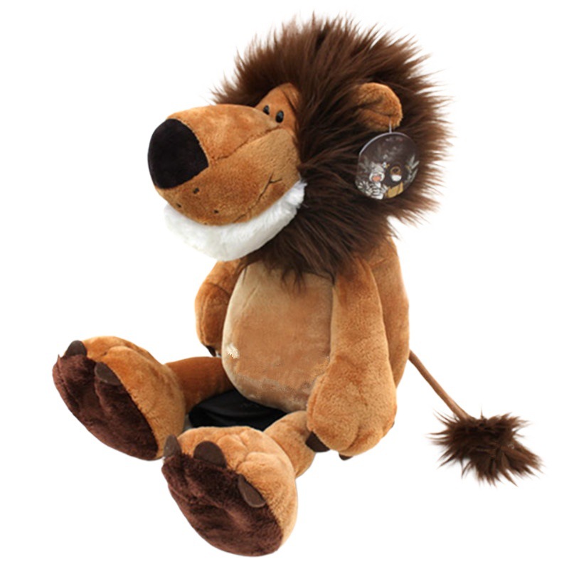 Bosque animal león muñeca peluche tigre elefante ciervo muñeca linda muñeca transfronteriza al por mayor