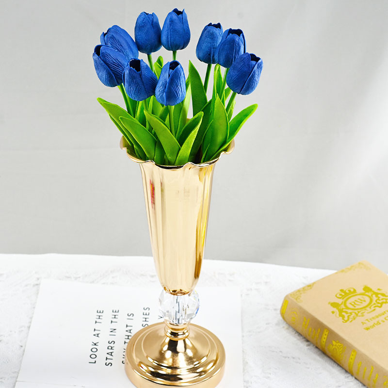 Fuente al por mayor PU mini flor simulación tulipán artificial flor falsa al por mayor flor de seda decoración transfronteriza del hogar flor falsa