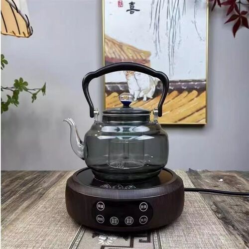High temperature resistant glass teapot open flame heating electric ceramic stove kettle heat resistant glass steaming star rhyme kettle