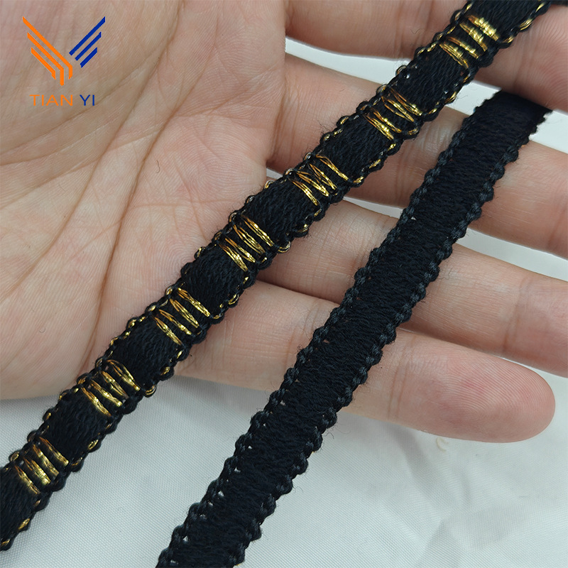 중간 부분 블랙 골드 와이어*1.0CM