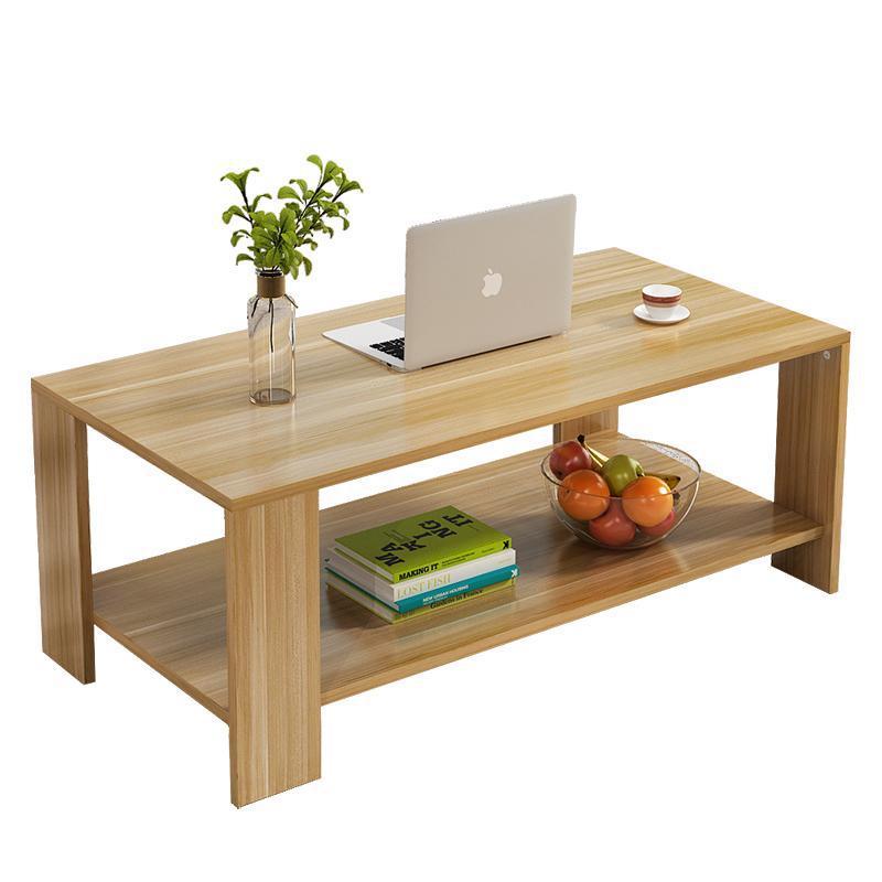 Mesa de centro simple Sala de estar Mesa de centro simple Envío gratis Mesa de té pequeña ensamblada rectangular de madera Fuente de la fábrica Una pieza al por mayor