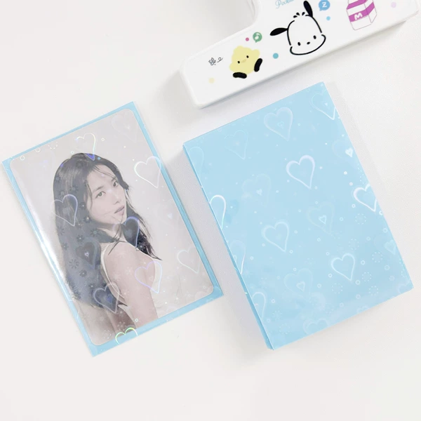 61*91mm blue heart (50/pack)