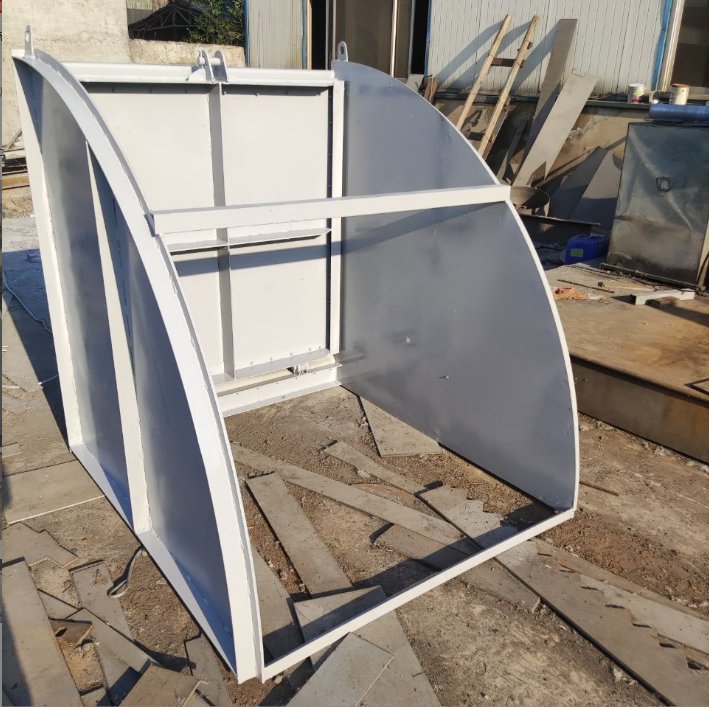 不鏽鋼液動旋轉堰門液壓下開式閘門浮動擋板截流井堰板式可調堰門