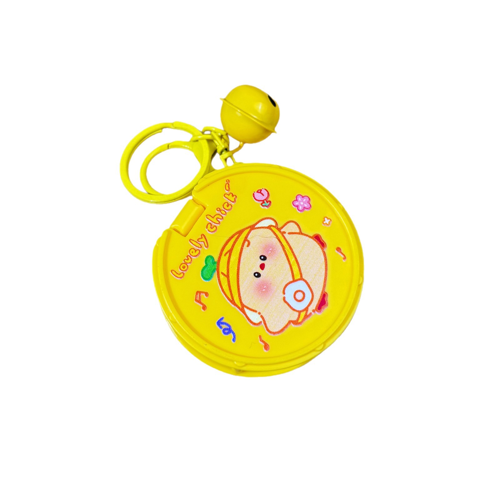 Cute Handheld Rhythm Master Dancing Machine Keychain Mirror Pendant_voghion.com