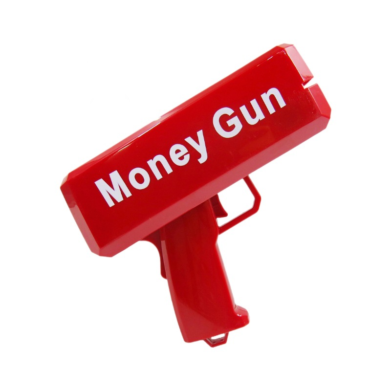 Nueva versión silenciosa de la pistola de dinero eléctrica de pulverización continua pistola de dinero pistola de dinero de dólar escupir juguetes de descompresión