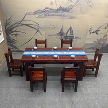 老船木餐桌椅组合实木两用现代简约桌子客厅轻奢餐台饭桌餐厅家具