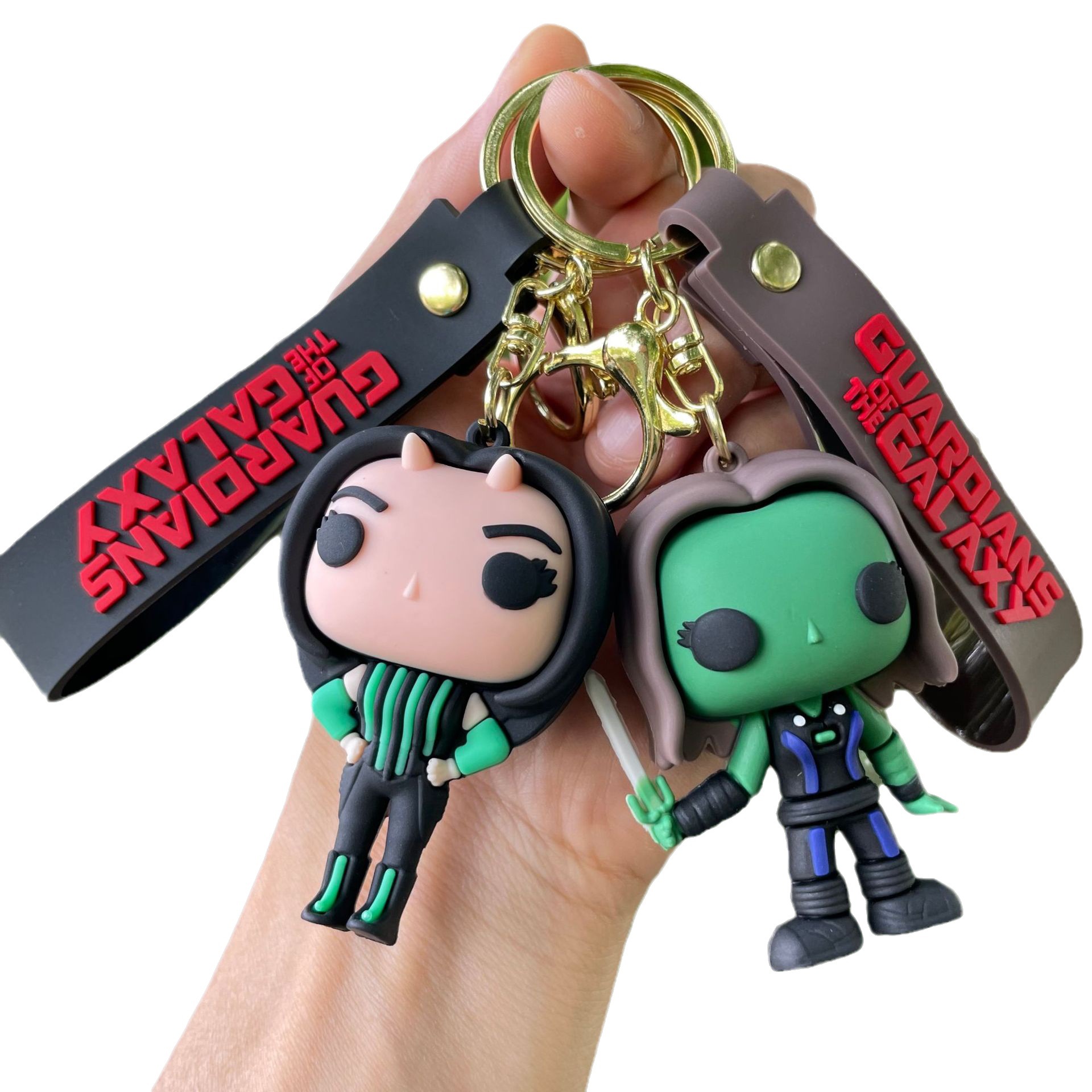 Transfronteriza Galaxy guardia llavero película periférica muñeca coche llavero hombres y mujeres bolsa colgante pequeño regalo