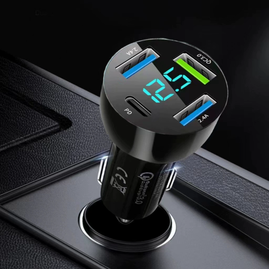 Новое 4USB автомобильное зарядное устройство PD30W + USB100W автомобильное зарядное устройство супер быстрое зарядное устройство автомобильное зарядное устройство для телефона