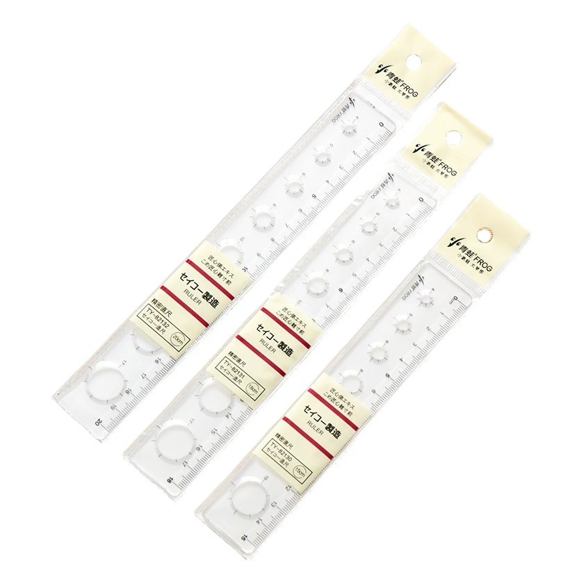 Школьный подарок отверстие линейка дети волна линейка 15cm20cm канцелярские товары творческий приз начальной школы