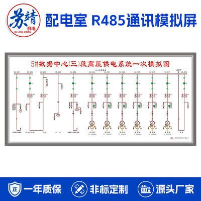 高低压配电室R458通讯模拟屏地铁车站医院商场调度室马赛克模拟盘|ru