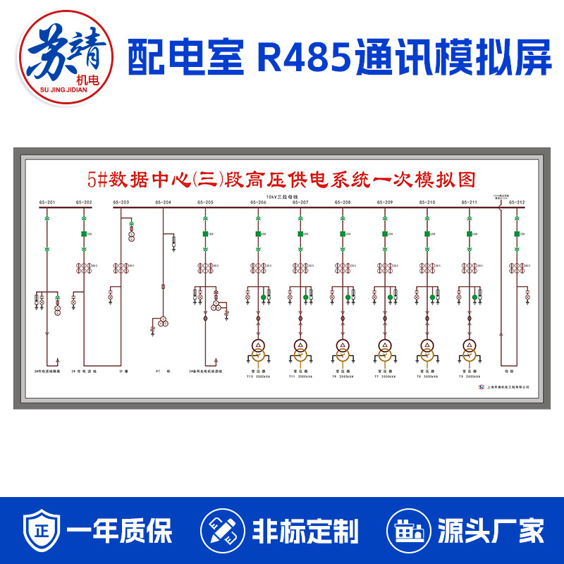 高低压配电室R458通讯模拟屏地铁车站医院商场调度室马赛克模拟盘|ru