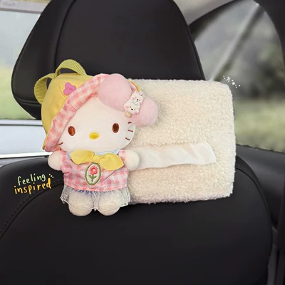 the Rear Headrest, High-end Style – Car tissue box/set - first-buds-letter-kittyheadrest-tissue-box