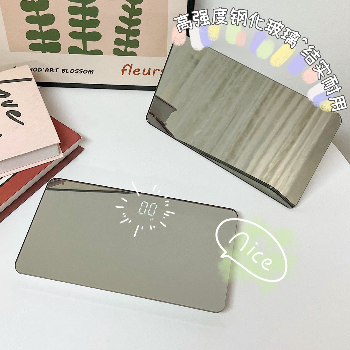 ins Electronic Weighing Scale Household Precision Rechargeable Body Fat Scale Small Girls' Dormitory Weight Loss Special Body Bearing