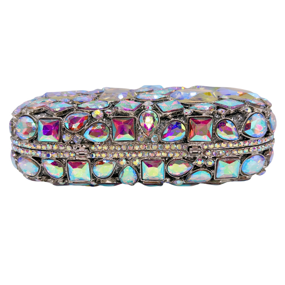 Bolsa de embrague de piedra en stock transfronterizo nueva bolsa de diamantes de cristal bolsas de mano bolsas de banquete