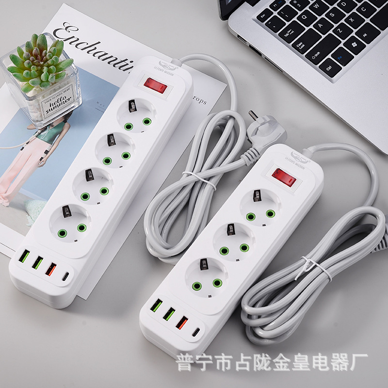 USB puede equiparse con interruptor de sobrecarga con interruptor de lámpara de tres o cuatro o cinco orificios de la placa de enchufe estándar europea europea