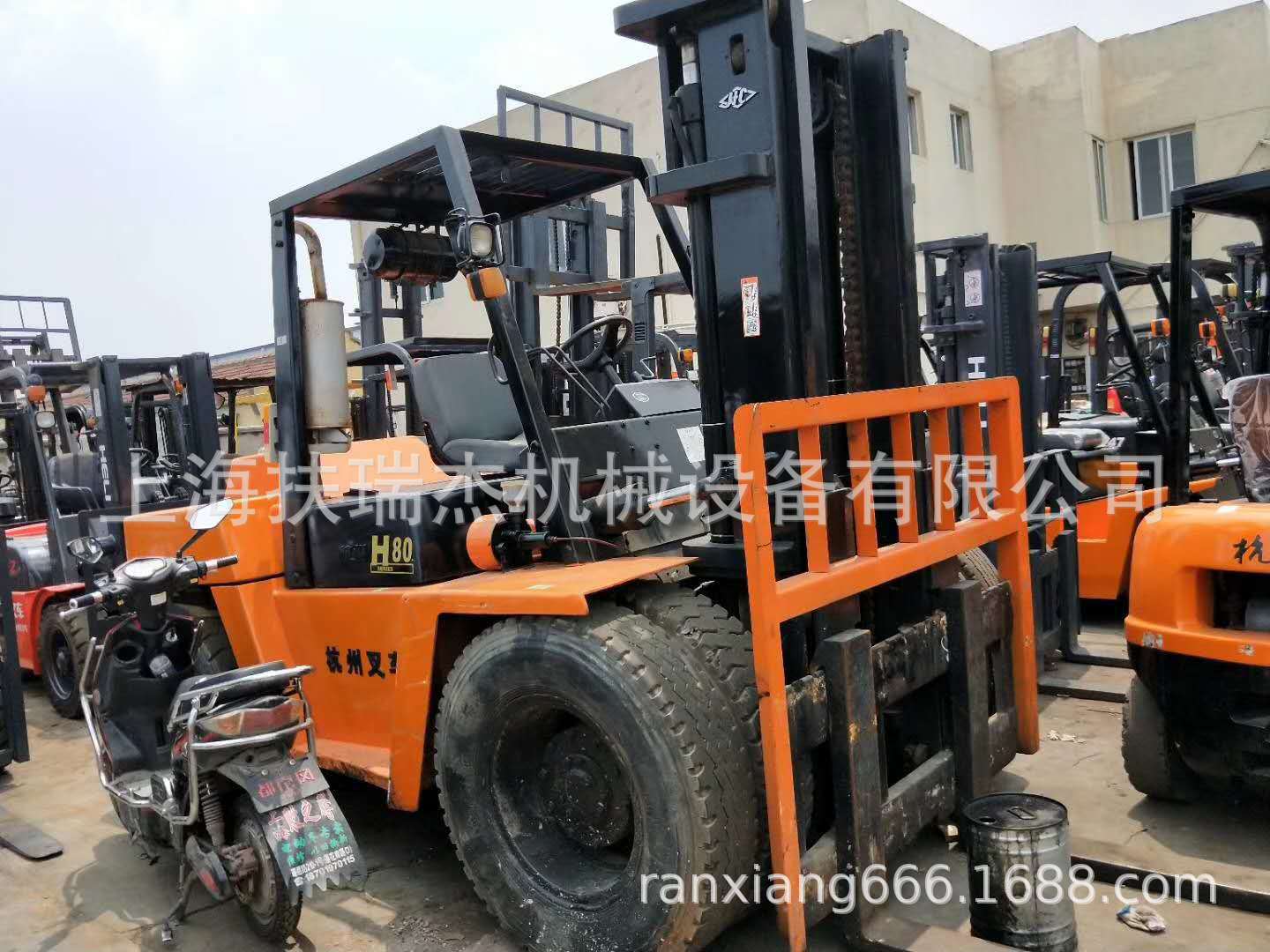 8吨杭叉柴油叉车 双排轮