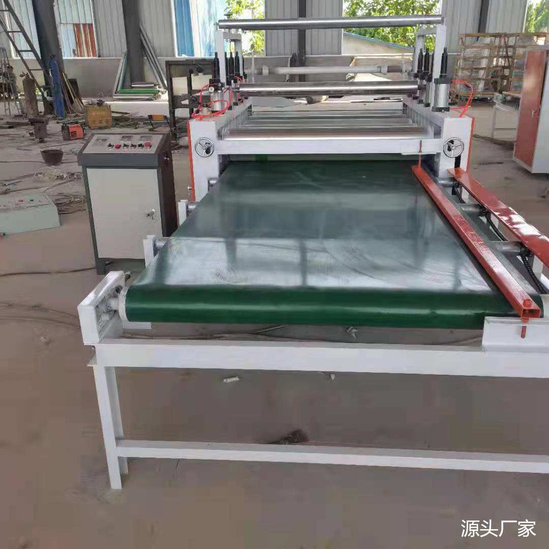 全屋整装饰面板贴面机厂家批发 网纹辊涂胶全自动pur热熔胶平贴机