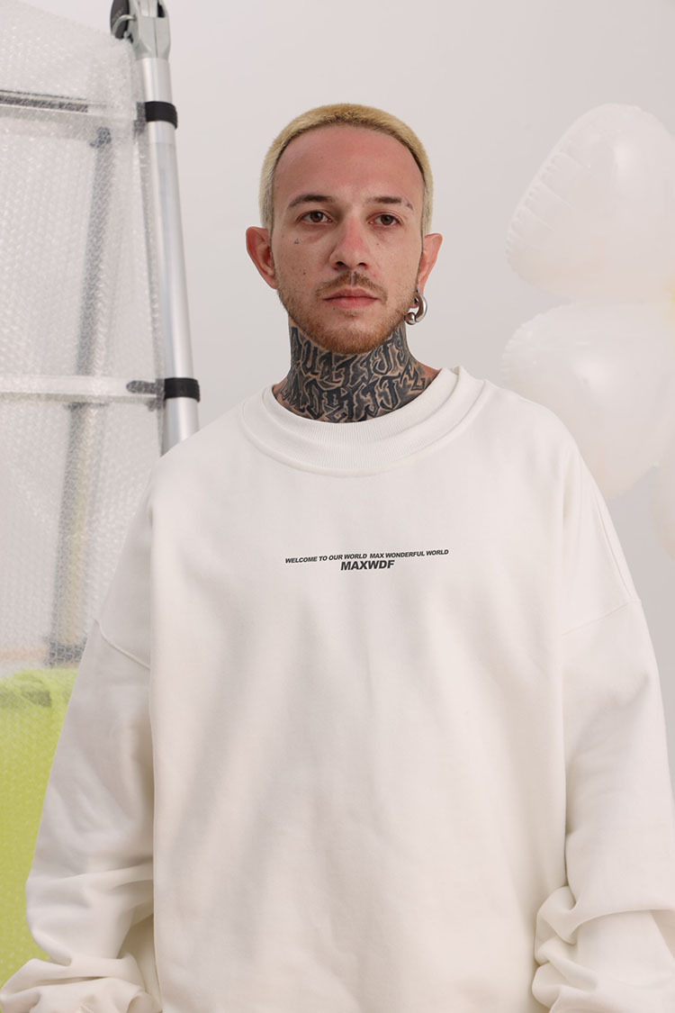 Men's Clothing round neck pullover sweatshirt original Dongshankou design couple style heavyweight high street Japanese style_voghion.com