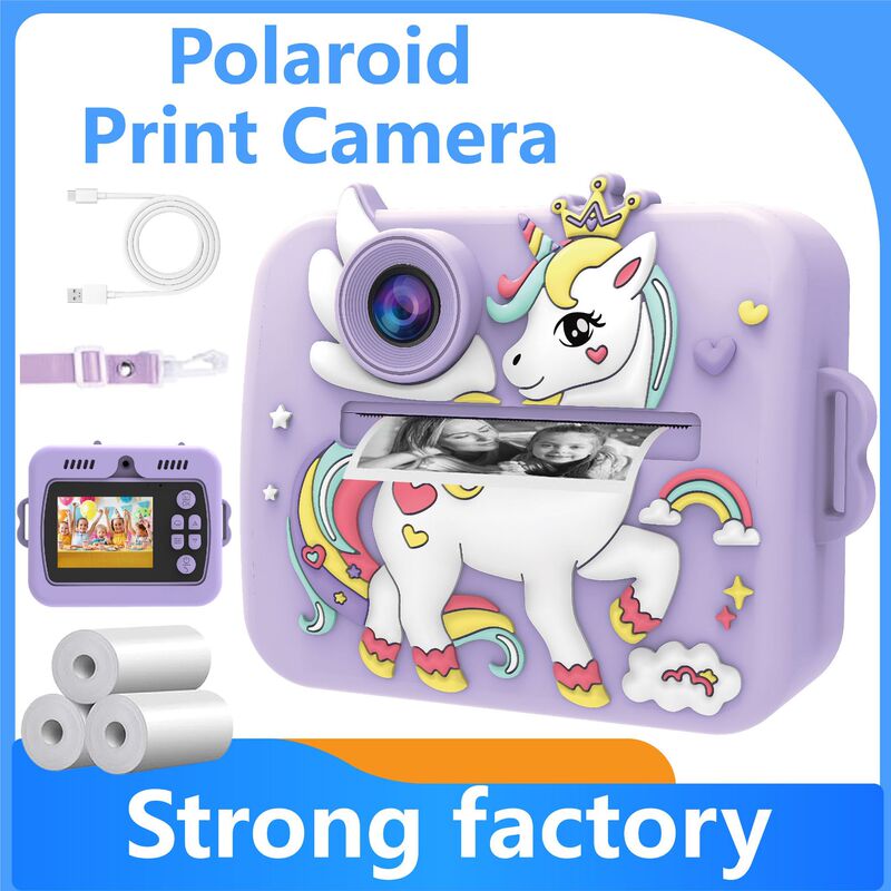 New Polaroid Kids's Digital Camera Cute Cartoon Mini Pho