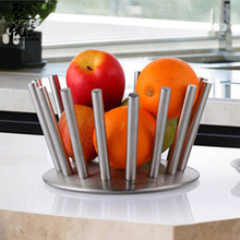 达芬奇不锈钢创意时尚欧式果盘 果盆水果篮KTV家居杯架台面摆件