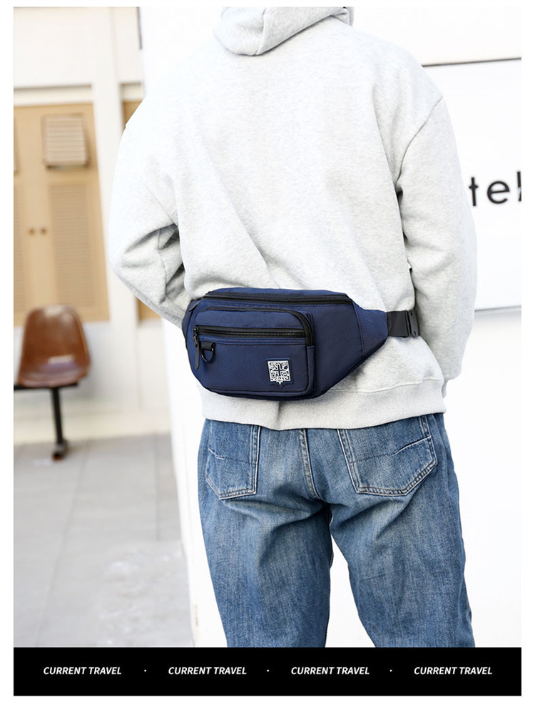 Men's Instagram trendy small bag, Japanese simple crossbody bag, men's backpack, trendy waist bag, single-shoulder bag, nylon crossbody bag undefined
