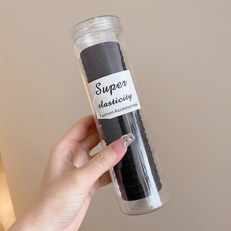 2025 nuevo estilo simple y versátil banda para el cabello sin costuras diadema duradera y de alta elasticidad que no daña el cabello coleta gruesa cuerda para el cabello sombreros