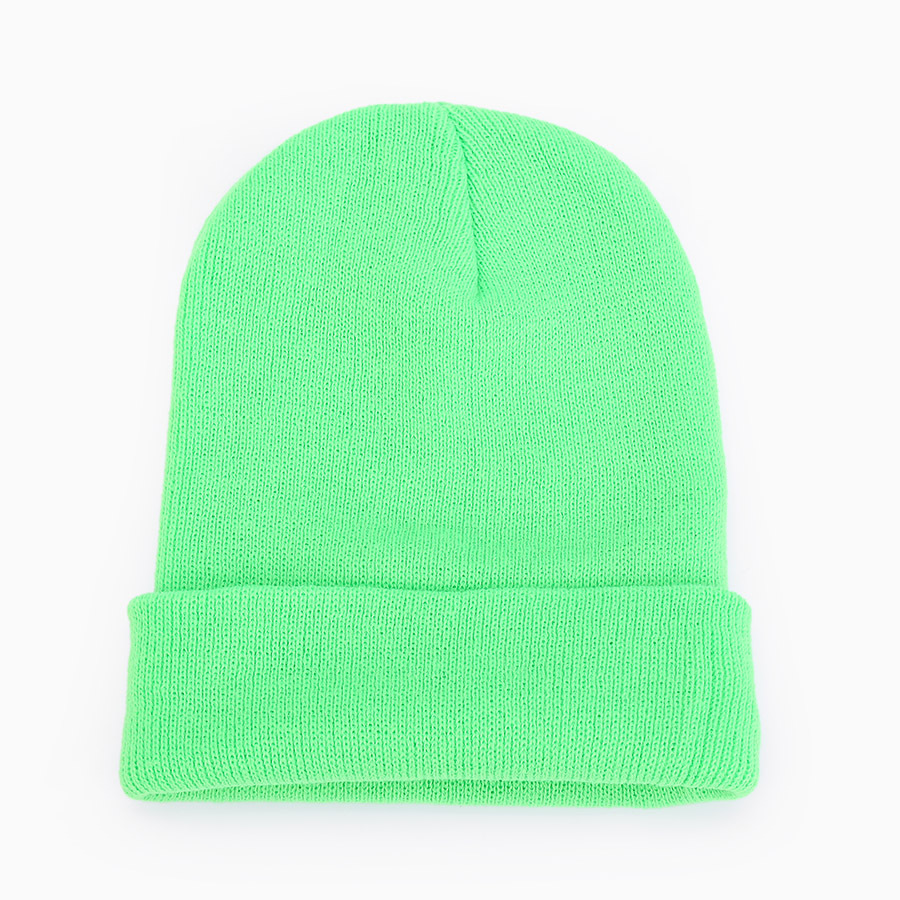Unisex Fashion soft beanie ski hat candy color light plate thick melon skin hat double knit hat_voghion.com