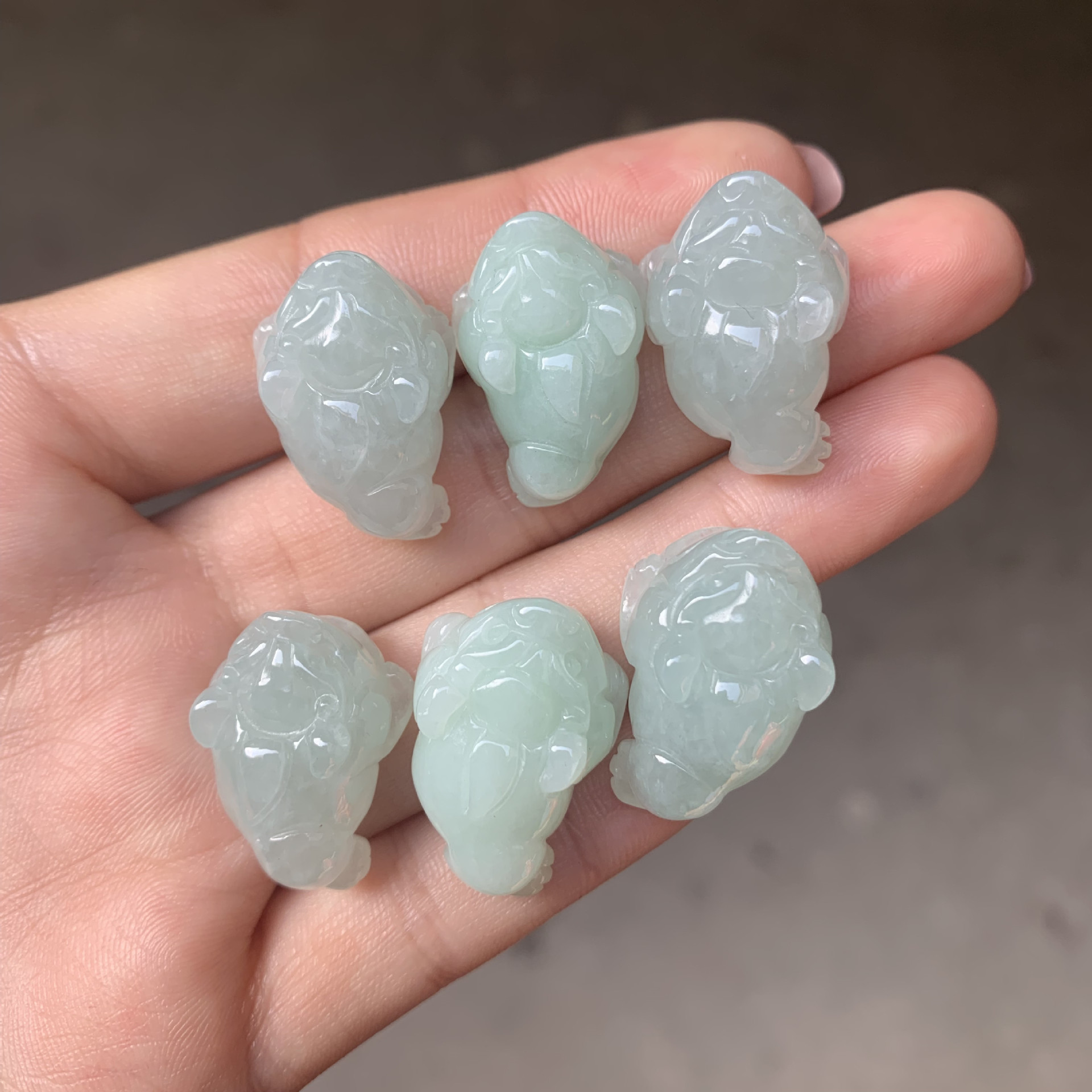 Jade A goods three-legged golden toad pendant wholesale Myanmar ice glutinous jadeite small golden toad Jade parts